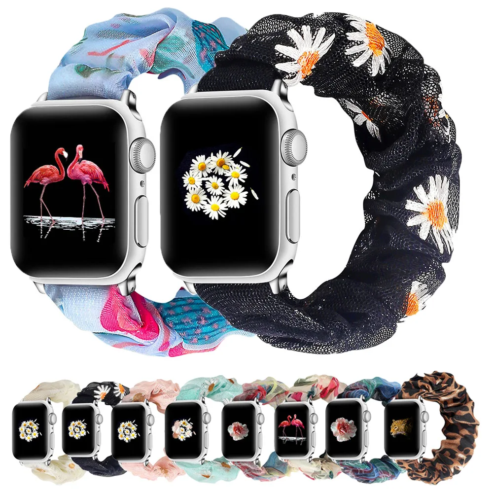 Ремешок для часов женский эластичный подходит Apple Watch Band 38 мм/40 мм 42 мм/44 iwatch 5 4 3 2