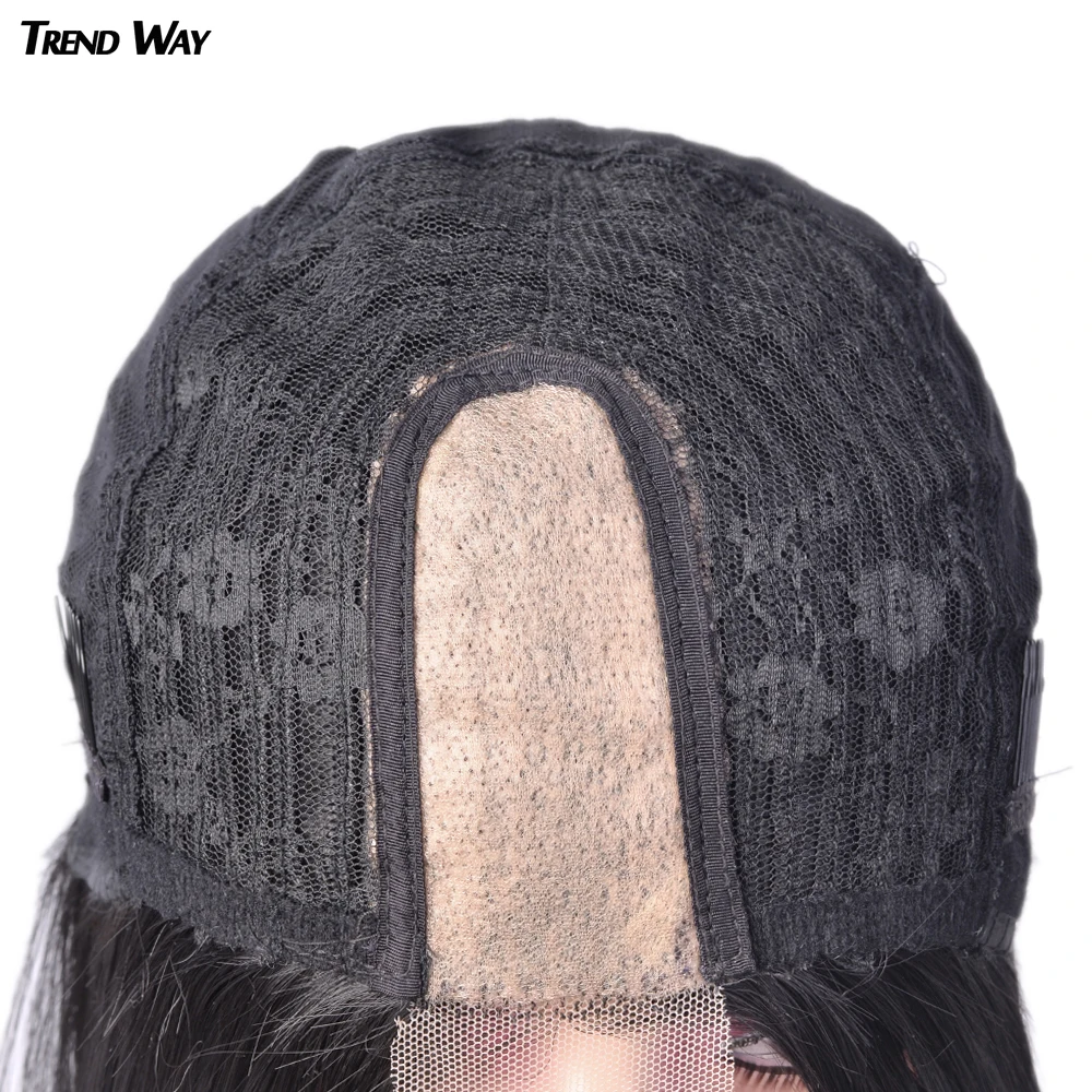 

Trend Way Synthetic Lace Wigs For Black Women 24Inch Long Straight Lace Wig Synthetic Black Blonde Lace Wigs Cosplay Daily Use