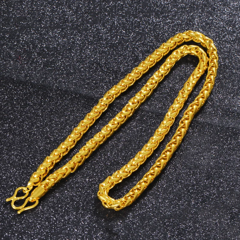 Цепочка из 18 каратного золота не выцветает навсегда для мужчин и женщин