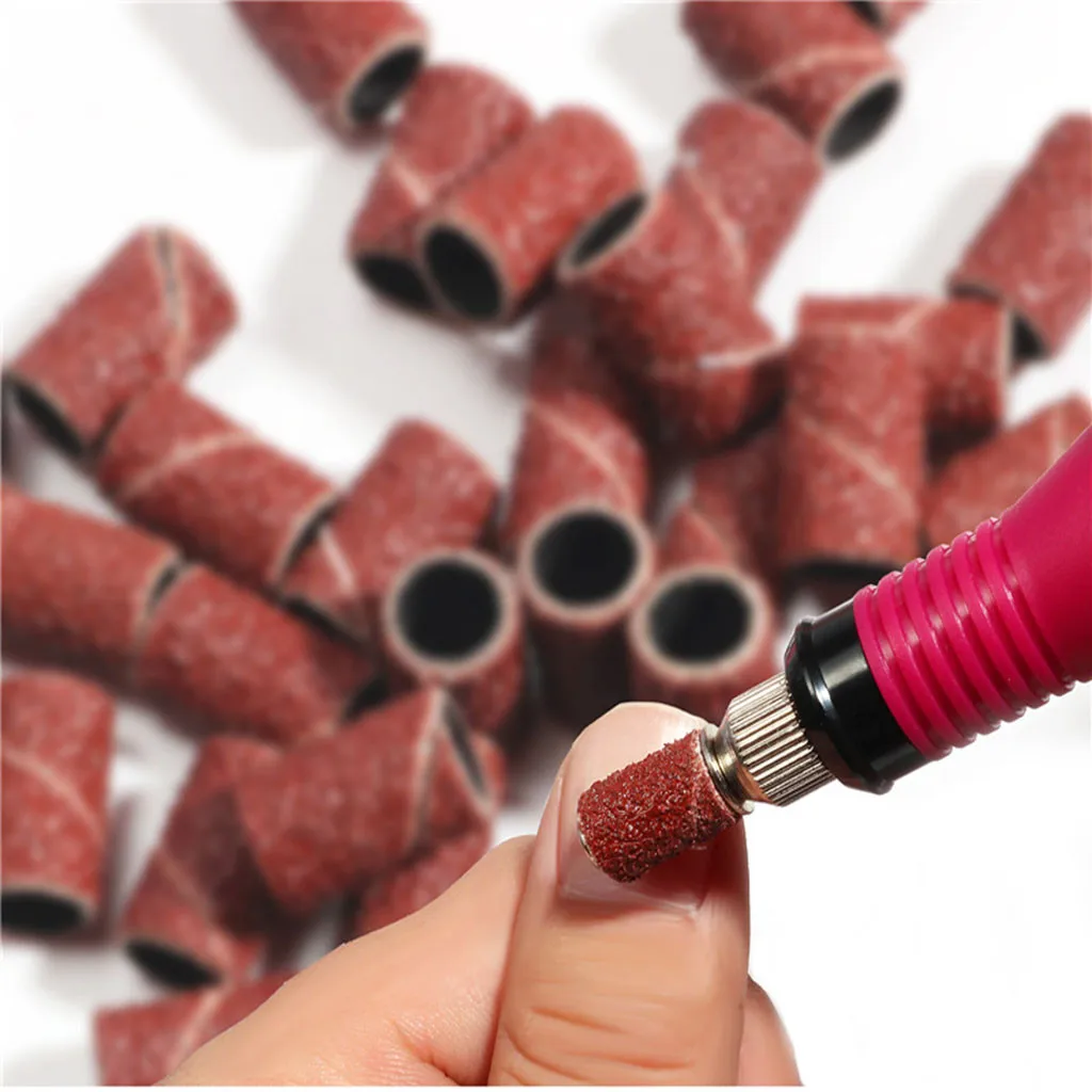 300pcs электрическая пилка для ногтей абразивная лента абразивный дизайн лазерный