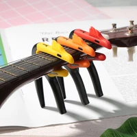 professional ukulele guitar capo tuning clamp adjustment for acoustic classical electric guitar parts with 3 picks instrument