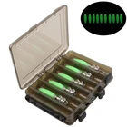 10 шт.корт. 14,3 г, крючок для приманки кальмара, деревянные светящиеся искусственные рыболовные приманки, рукав для шлепанцев, искусственная приманка с двойной боковой коробкой