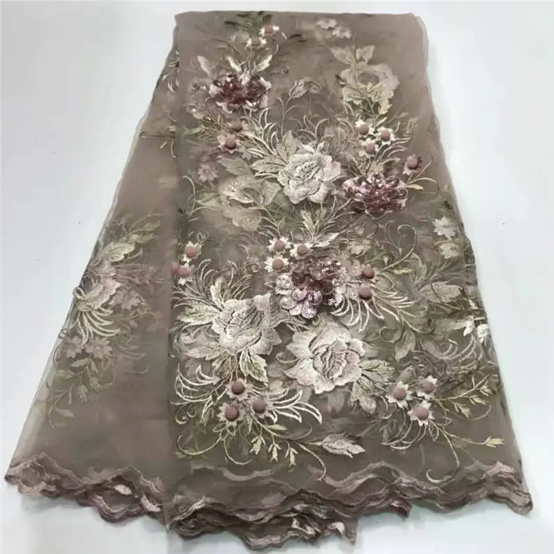 Nigerian Lace Fabrics For Wedding 2019 African French Fabric High Quality 3D Applique PL052108 | Дом и сад