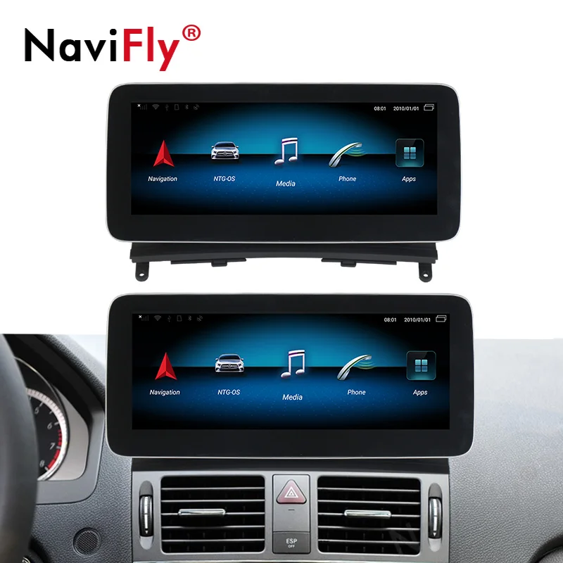 NaviFly 10 25 &quotAndroid 9 0 8 ядерный автомобильный мультимедийный плеер для Mercedes Benz C Class W204