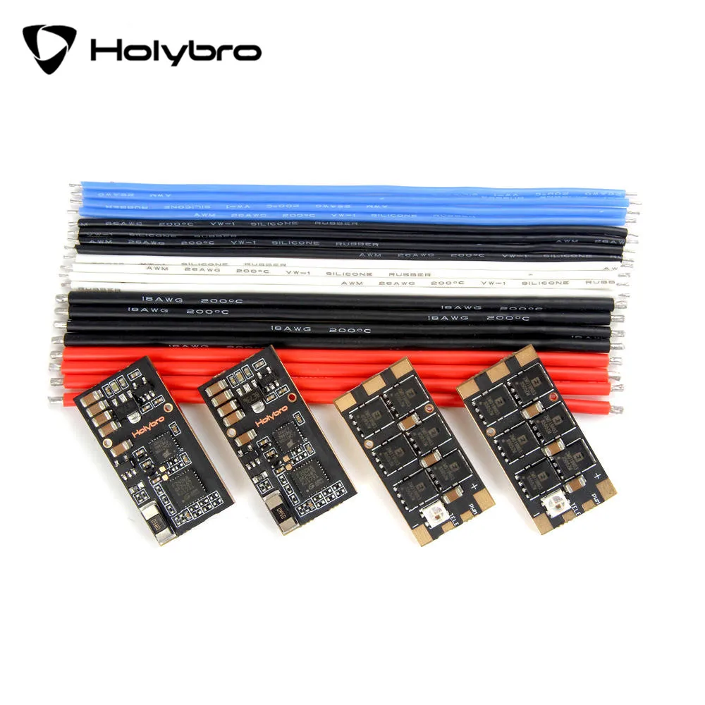 4 шт. Holybro Tekko32 F3 ESC 35A с ws2812b светодиодный ным и датчиком тока поддерживает функцию