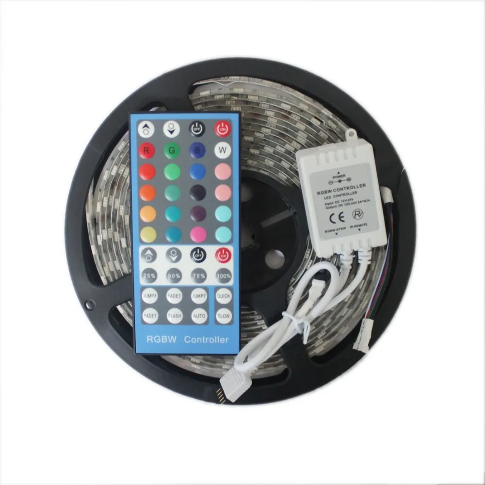 

5050 300leds RGBW led strip flexible RGB+white strips waterproof rgbww led tape 5M DC12V indoor led lighting