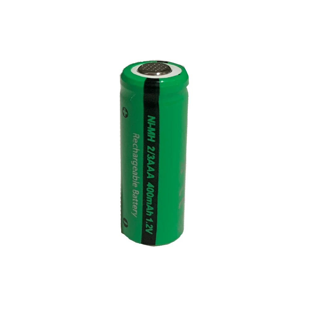 12 шт. PKCELL 1 2 V NiMH 2/3AAA батареи 400mAh ni mh аккумуляторная батарея без вкладки плоский