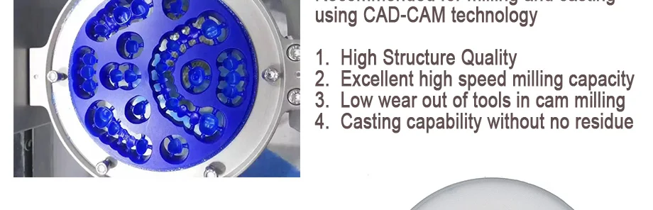 5 шт./лот стоматологический воск блок лаборатории CAD CAM изготовление зубных протезов восковой диск для Weiland Системы 98 мм* 10/12/14/16/18/20/25 мм синий резьба воск блок