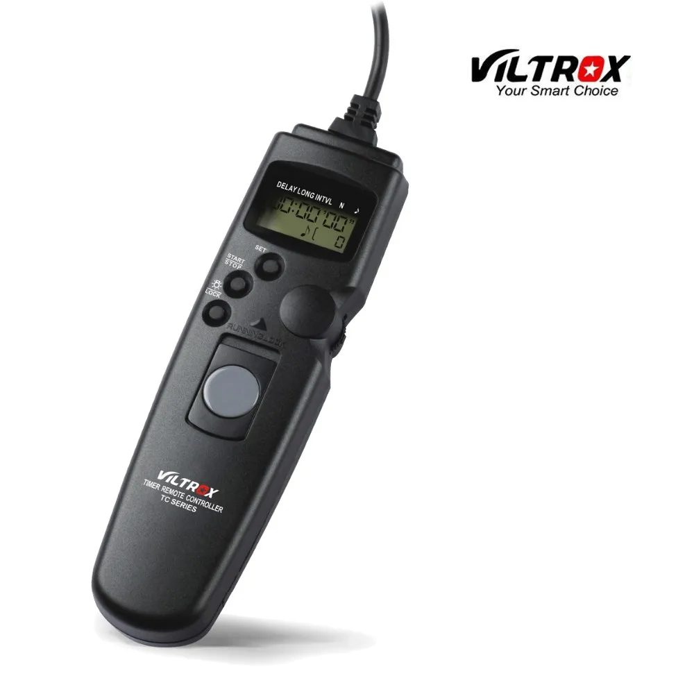 Viltrox камера ЖК Таймер Пульт дистанционного управления спуска затвора кабель для