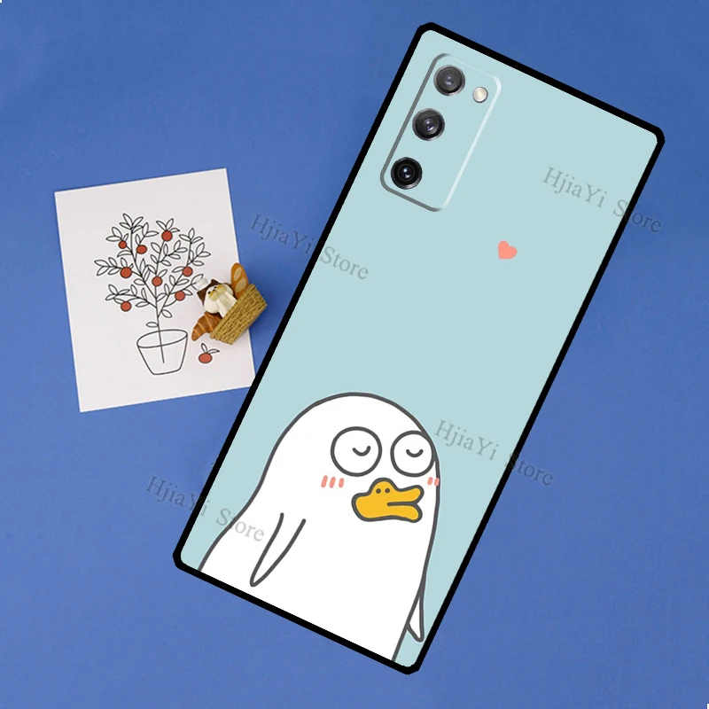 Funny little yellow duck Phone Case For Samsung Galaxy S20 FE S21 Note 20 Ultra 10 Plus S9 S8 S10 Cover | Мобильные телефоны и