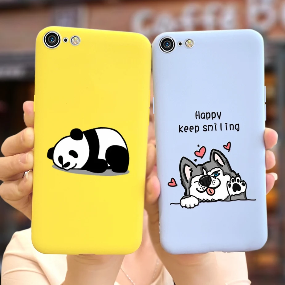Милый мультяшный чехол для iPhone 7 8 Plus мягкий силиконовый из ТПУ задняя крышка