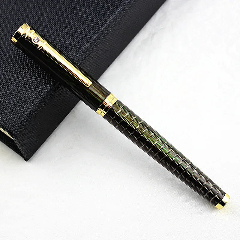 Высококачественные металлические решетки роллербол черные чернила для ручки 0 5