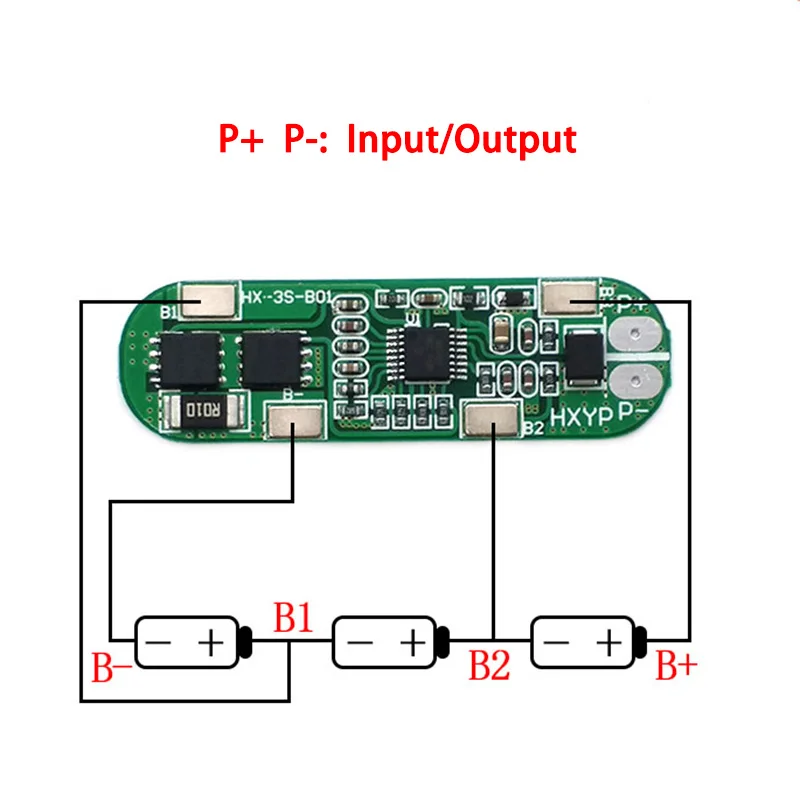 3S 10 8 в 12 В 18650 литий-ионная Lipo плата защиты батареи BMS 5A 10A PCB модуль DIY Аксессуары