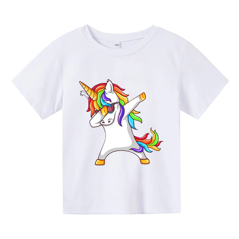 

Printed Children Kids Unicorn T-shirt My Little Baby Cute Pony Girl Clothes Boys Girls T-shirt New Summer Short Sleeve Clothing