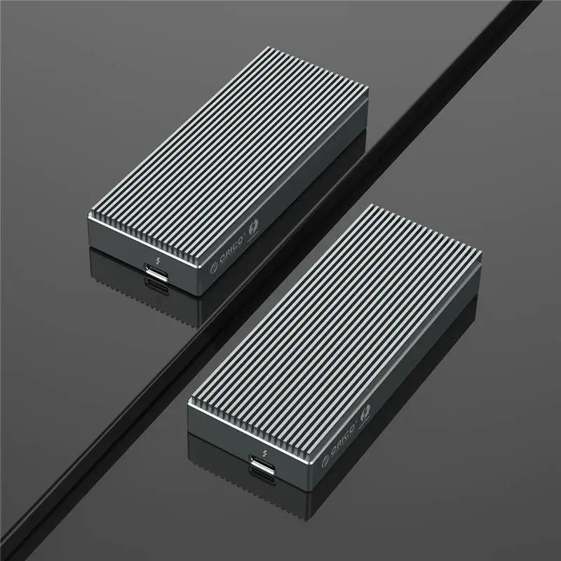 Orico SCM2T3-G40-SV-BP Thunderbolt 3 Series NVMe M.2 SSD Enclosure Support 2TB Aluminum Hard Drive Enclosure For Laptop Desktop