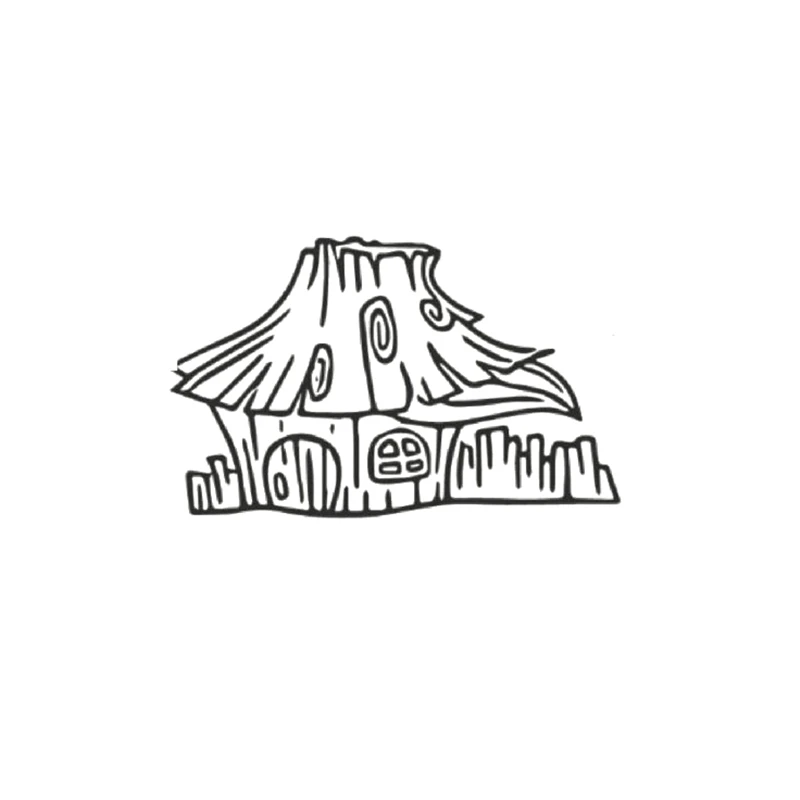 Дерево дом здание прозрачные штампы 2019 резиновая Прозрачная силиконовая печать