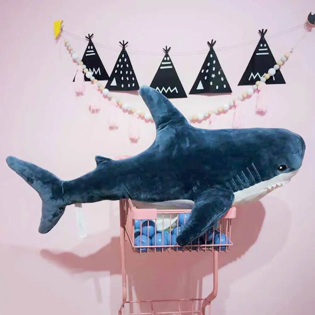 Милый колышки для куклы-акулы Подушка Спальня Диван украшения в виде акулы