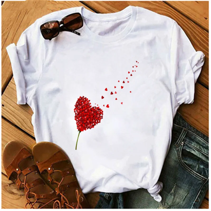 Женская футболка с короткими рукавами AOWOF летняя уличная в стиле Харадзюку