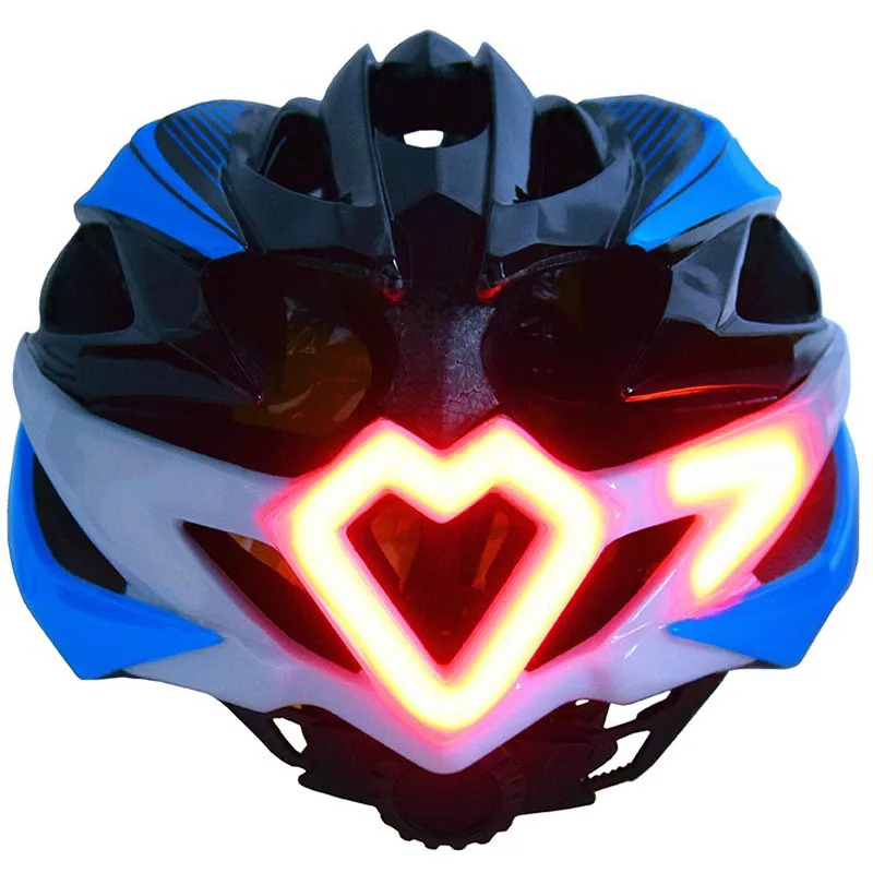 Велосипедный мотоциклетный шлем с Светодиодная лампа указателя поворота пульт