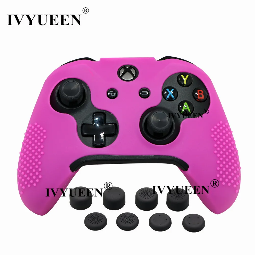 IVYUEEN 9 в 1 силиконовый чехол для Xbox One X S контроллер и 8 шт. аналоговая ручка крышки