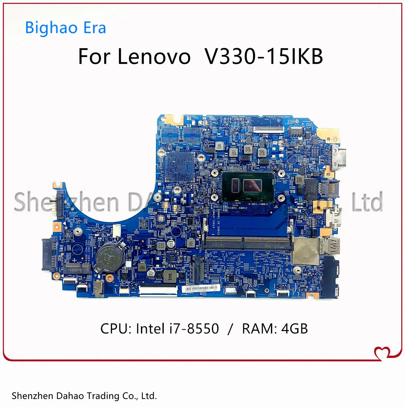 

5B20Q60093 5B20Q60119 для Lenovo V330-15IKB Материнская плата ноутбука LV315KB MB 17807-3 448.0DC05.003M W/ i7-8550U 4GB-RAM 100% Протестировано