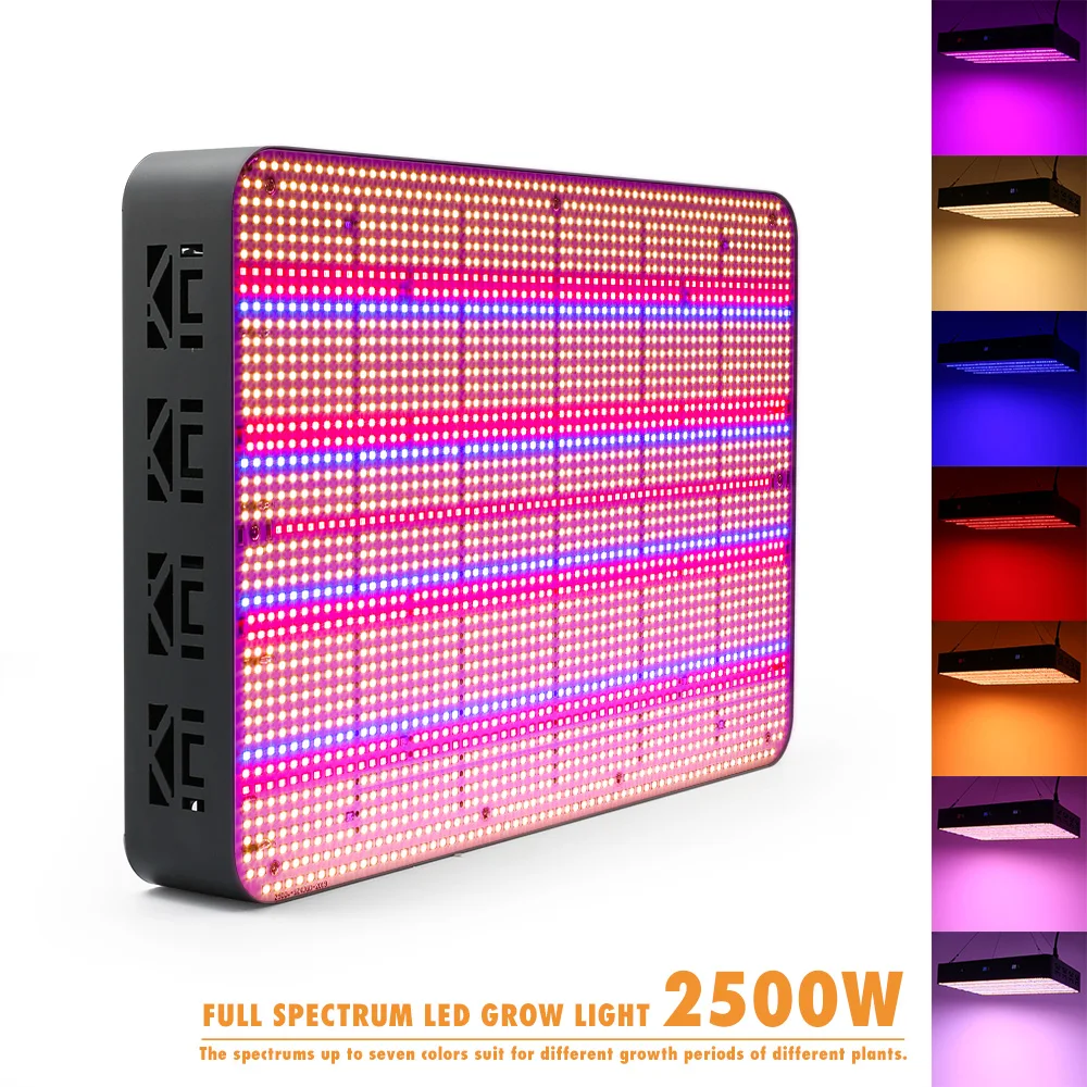 2500W Seven Display Modes Timing Full Spectrum Led Grow Light Panel 2580pcs SMD2835 High Power for Medical Plant Grow Tent