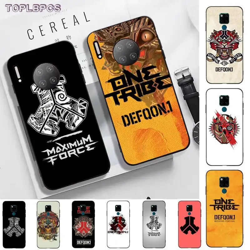 TOPLBPCS defqon чехол для телефона с изображением электрического алфавита huawei mate 9 10 20 30