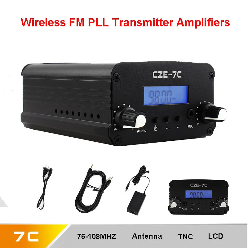 CZH 12 в Φ FM стерео PLL передатчик 76-108 МГц GP антенна + источник питания комплект |