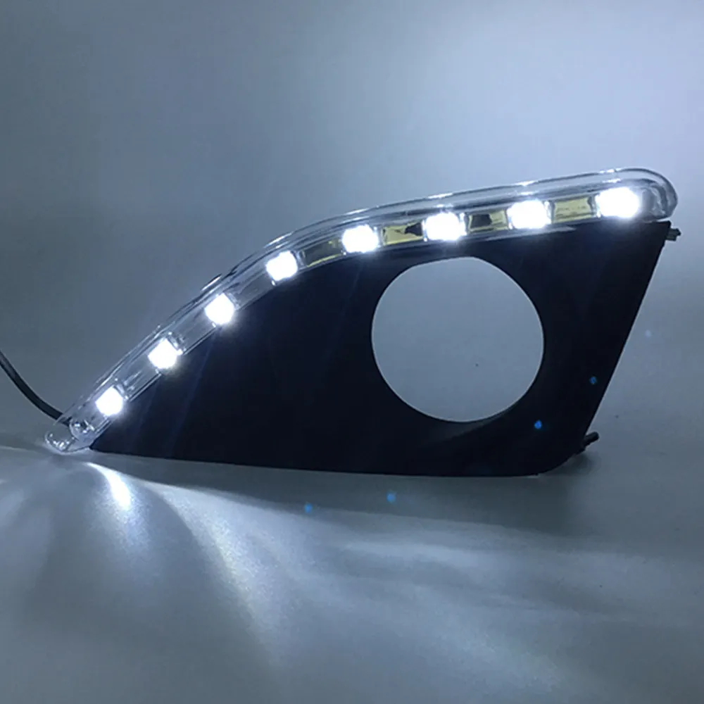 Автомобильные мигающие светодиодные противотуманные фары с отверстием DRL
