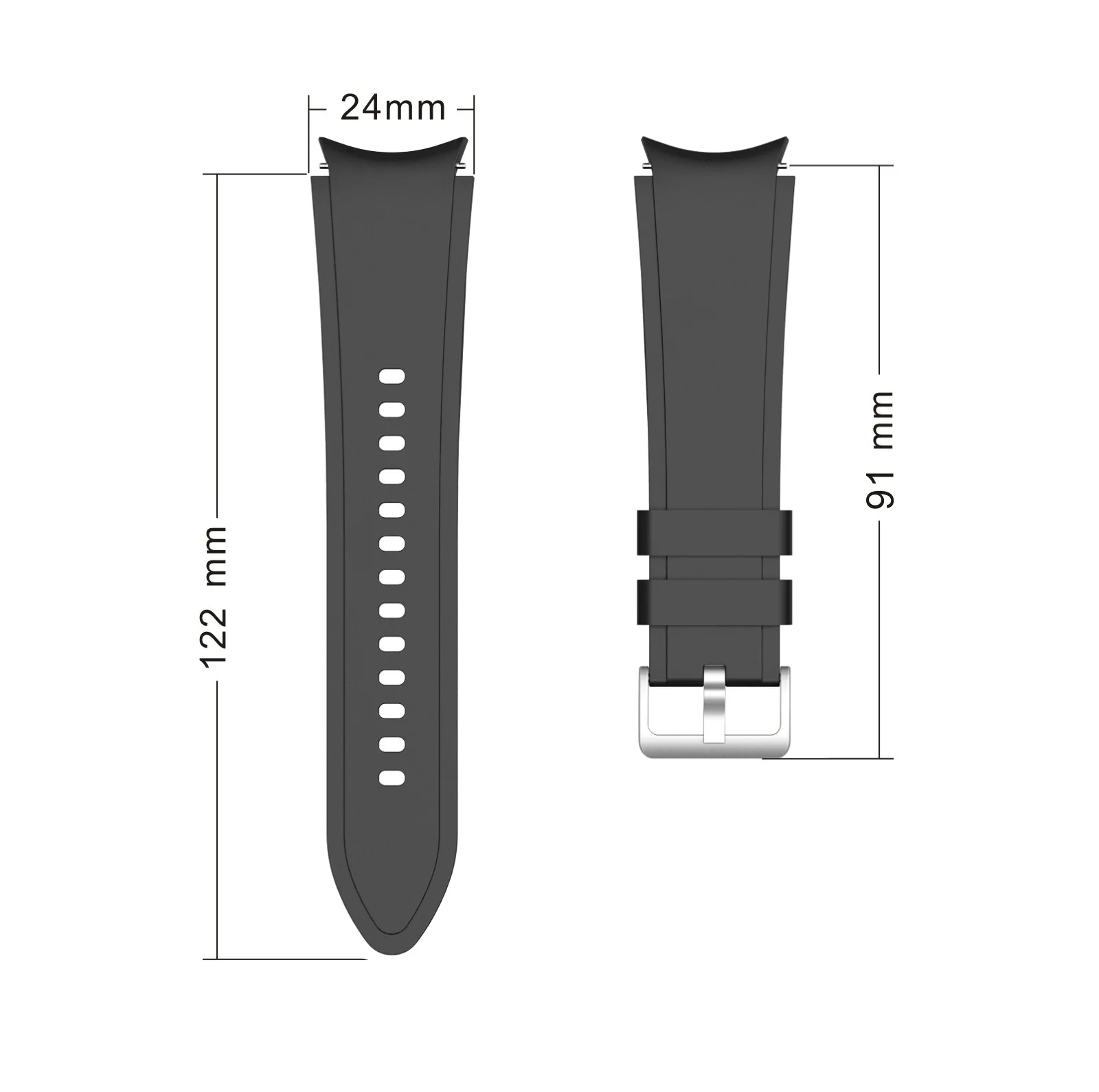 Watch Band For Samsung Galaxy Watch 4 44mm 40mm Strap Silicone Sport Bracelet For Galaxy Watch 4 46mm 42mm Replace wrist strap
