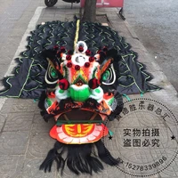 cosplay newly southern lion dance costume two adult lion dance outfit wool hand made stage accessories for oversea chinese gift