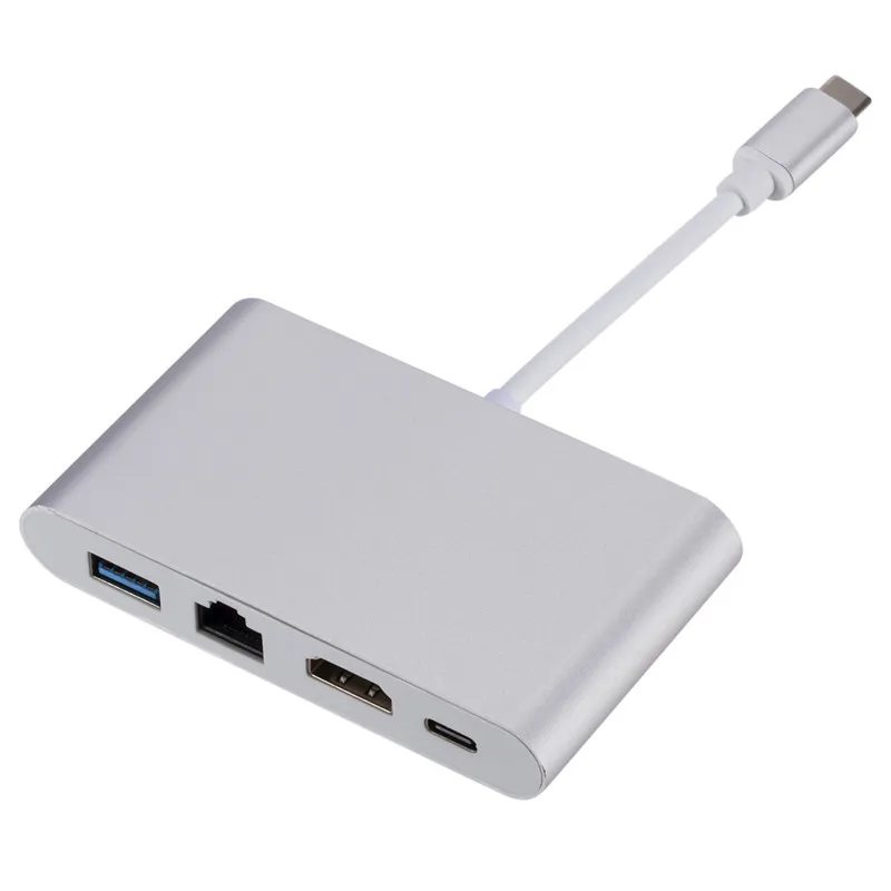 

Usb C Ethernet to HDMI 4K+ Gigabit Ethernet(RJ45 Port) + USB 3.0 Type C Hub Adapter USB-C Splitter