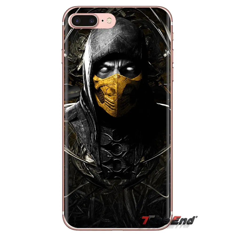 Для iPod Touch Apple iPhone 4 4s 5 5S SE 5C 6 6S 7 8 X XR XS Plus MAX Mary kombat x Scorpion Ninja ТПУ прозрачные чехлы |