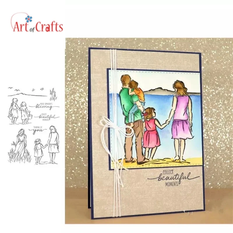 Красивый момент прозрачный Штамп для DIY скрапбукинга карты создания детей