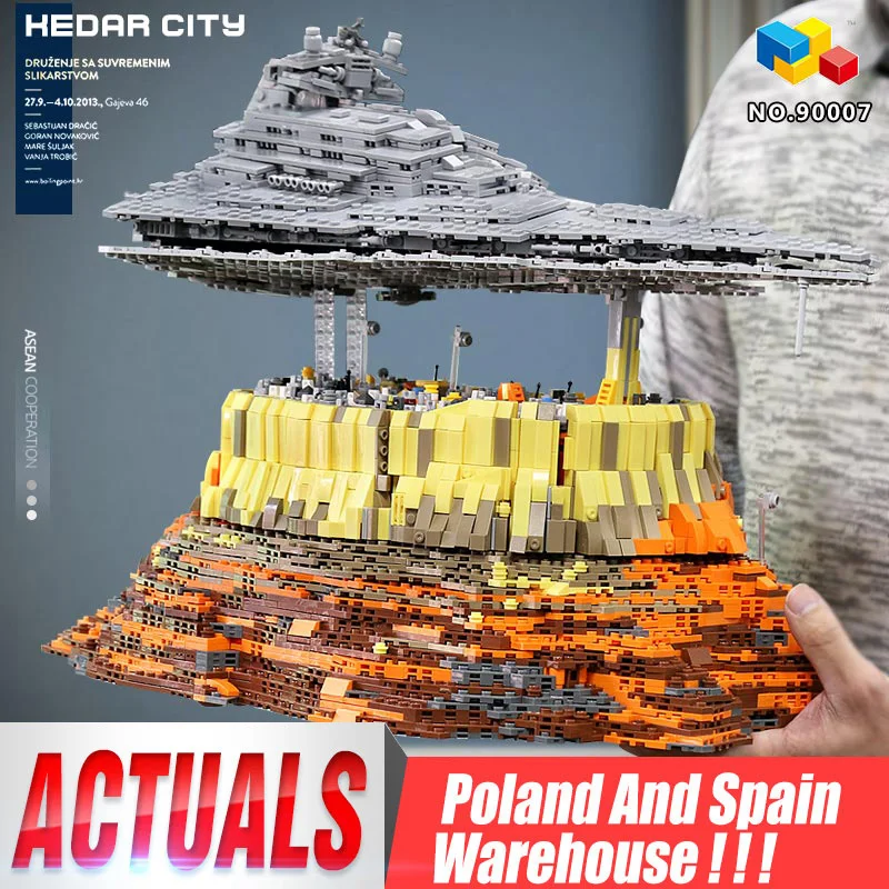 Конструктор MOC 90007 18916 Звездные войны разрушитель круизный лайнер Империя над