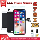 ЖК-экран для iPhone X XS Max 11 Pro 12, Жесткий Мягкий OLED-дисплей для iPhone 6, 6S, 7, 8 Plus, экран TFT, экран Pantalla 100% протестирован
