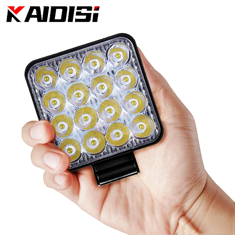 

2pcs LED 48W Car Work Lights Bars for Trucks Tractor Buses ATVs Snowmobiles Jeeps SUVs Motorcycle Headlights Led Drl for Auto