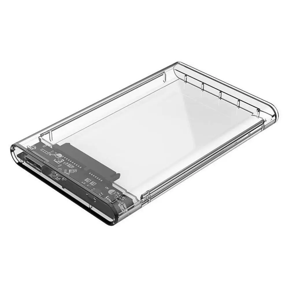 2 5 &quotUSB 3 0 SATA Hd коробка HDD жесткий диск Внешний корпус прозрачный чехол без