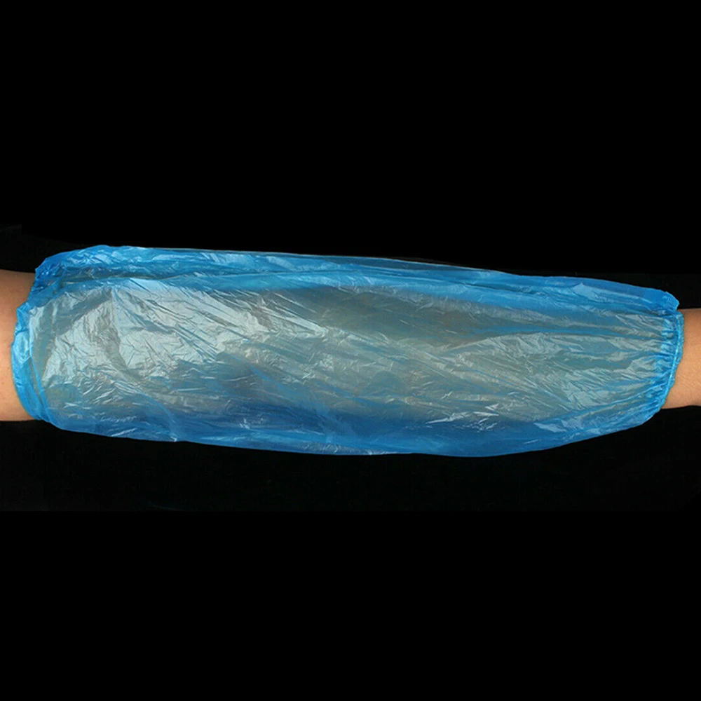 100 шт одноразовые полиэтиленовые пластиковые чехлы для рук маслостойкие