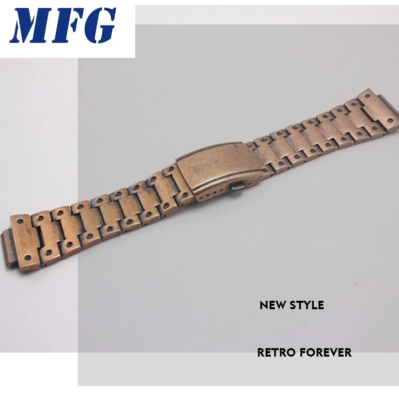 Retro Gold Ретро ремешок для часов GWM5610 DW5600 GW5000 ремешок для часов и чехол с ободком металлический браслет из нержавеющей стали стальной ремень аксессуары - Цвет ремешка: Retro Gold