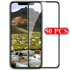 Закаленное стекло для iPhone 12, 11 Pro, X, XS, XR, 6, 7, 8 Plus, SE 2020, 13 Pro Max, 13, 50 шт.