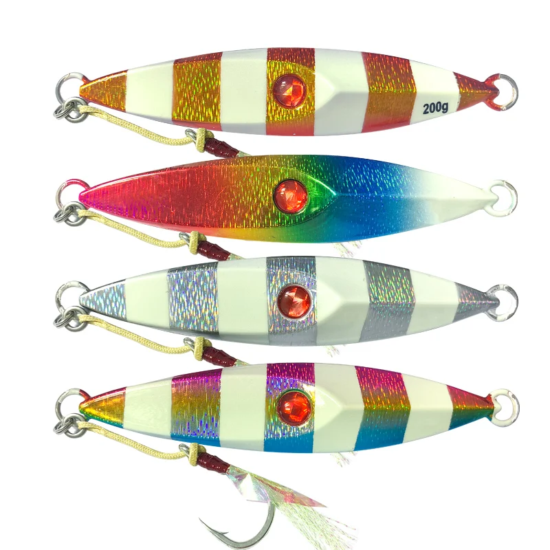 4 шт./лот 200 г 250 плоские джиггинсы медленно тонущий джиггинг бабочка жесткая