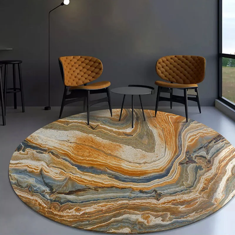 

Акция, новый модный современный оранжевый коврик в скандинавском стиле с абстрактным рисунком рок для гостиной, спальни, подвесной коврик д...