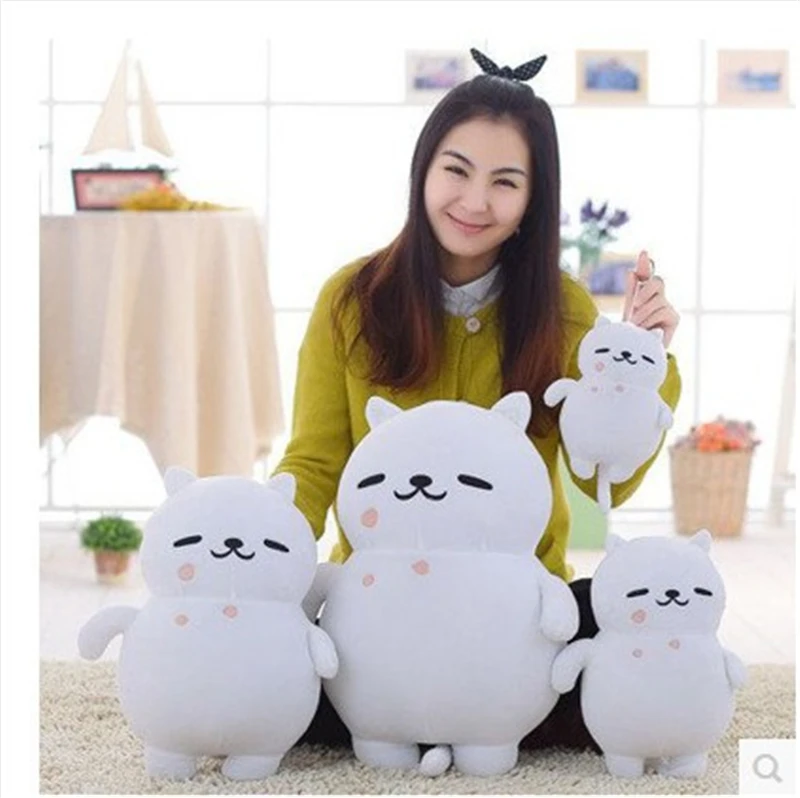 1 шт. Япония белый Neko Atsume кошка плюшевая игрушка игра во дворе Darake Zukan Мягкая кукла