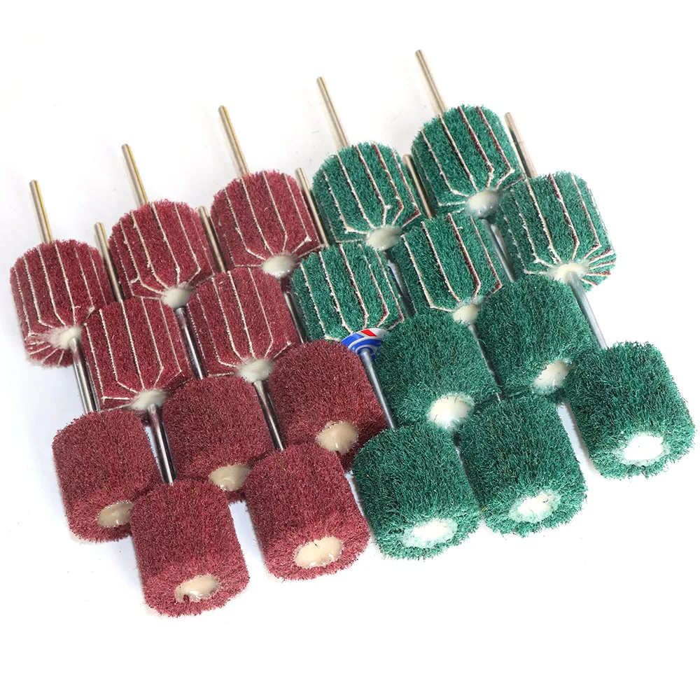 

Шлифовальные головки 20 шт., зеленые, красные, 1 дюйм, для Dremel