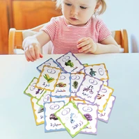 28pcs alphabet flashcards sight letters match games learning educational toys for homeschool supplies material toddlers