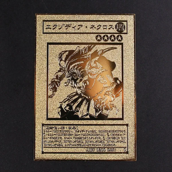 YU GI OH Золотая карта металлическая карта местный японский Золотой глаз белый дракон VOL издание Коллекционная карта детская игрушка подарок - Цвет: LH