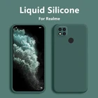 Чехол для Realme C21, чехол для OPPO Realme C21 C21Y C25Y, мягкая задняя крышка, Оригинальный чехол из жидкого силикона для Realme C21