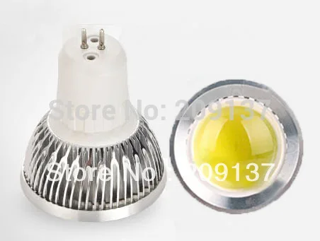 

Free shipping 110-240V dimmable 5W GU5.3 COB LED lamp light led Spotlight White/Warm white led lighting 4pcs/lot