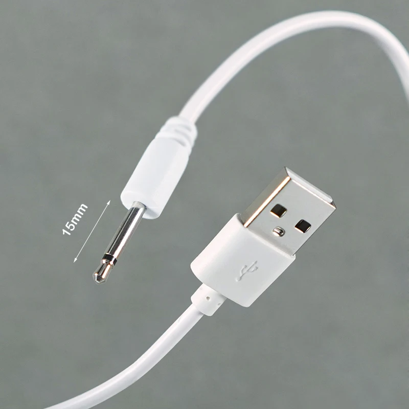 Вибратор с зарядным кабелем USB зарядный шнур для мастурбатора фаллоимитатор